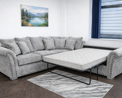 Harrison 2c2 Corner Sofa Bed In Light Grey