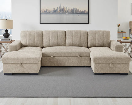 Como Sofa Bed U-Shape Corner Sofa – Beige