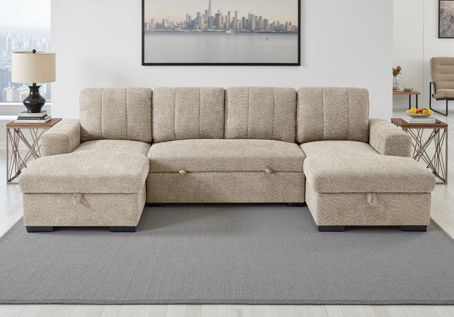 Como Sofa Bed U-Shape Corner Sofa – Beige