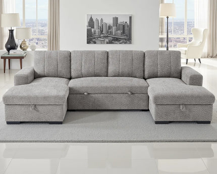 Como Sofa Bed U-Shape Corner Sofa – Grey