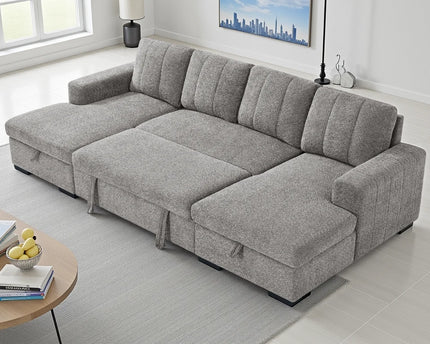 Como Sofa Bed U-Shape Corner Sofa – Grey