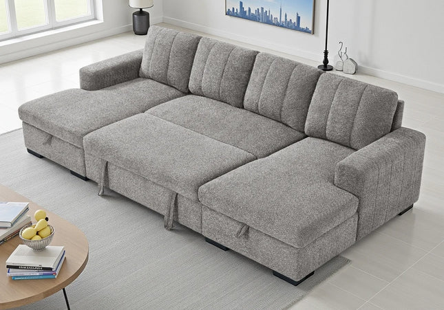 Como Sofa Bed U-Shape Corner Sofa – Grey