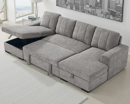 Como Sofa Bed U-Shape Corner Sofa – Grey
