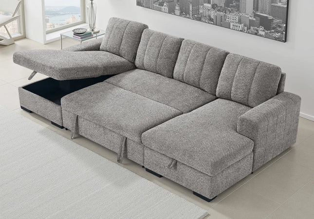 Como Sofa Bed U-Shape Corner Sofa – Grey