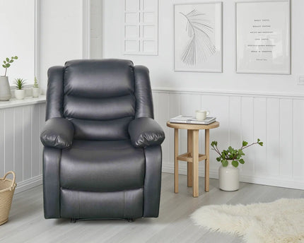Conrad Manual Recliner Armchair – Black