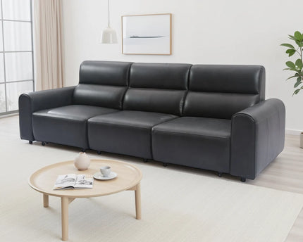Conway Electric Recliner 3 Seater Sofa – Black