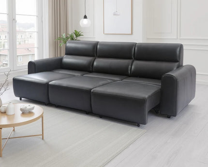 Conway Electric Recliner 3 Seater Sofa – Black