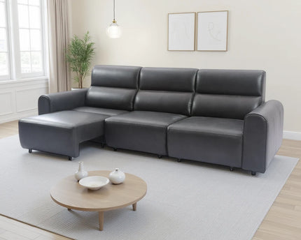 Conway Electric Recliner 3 Seater Sofa – Black