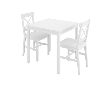 Crawford 2 Seater Dining Set White