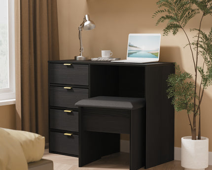 Diego Desk & Stool in Black Ash