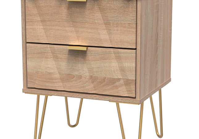 Diamond Trio Bedroom Set In Bardolino Oak