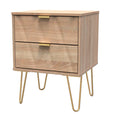 Bardolino Oak / 2 Drawer Bedside