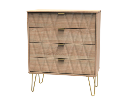 Diamond Trio Bedroom Set In Bardolino Oak