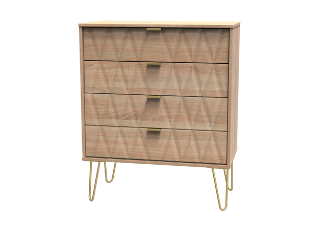 Diamond Trio Bedroom Set In Bardolino Oak