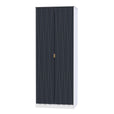 Indigo And White Matt / 2 Door Wardrobe