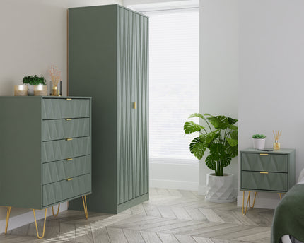 Diamond Trio Bedroom Set In Reed Green