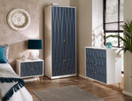 Indigo And White Matt / Trio Set