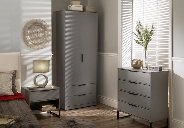 Diego Trio Bedroom Set In Dusk Grey