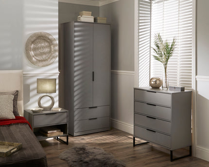 Diego Trio Bedroom Set In Dusk Grey