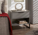 Dusk Grey / Double One Drawer Bedside