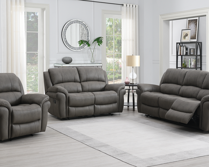 Farnham 3+2 Manual Recliner Set in Ultra Grey