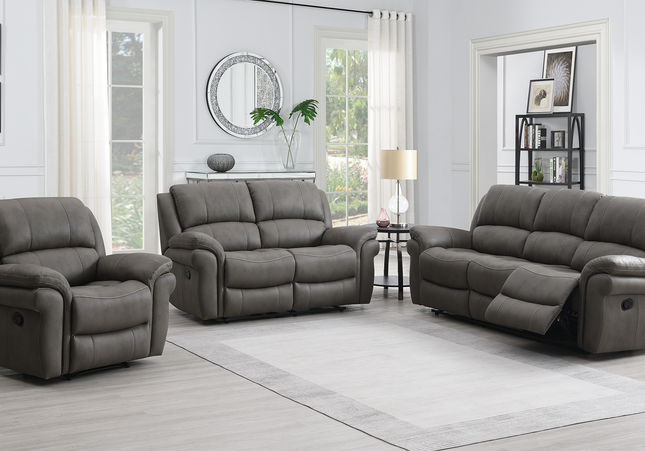 Farnham 3+2 Manual Recliner Set in Ultra Grey