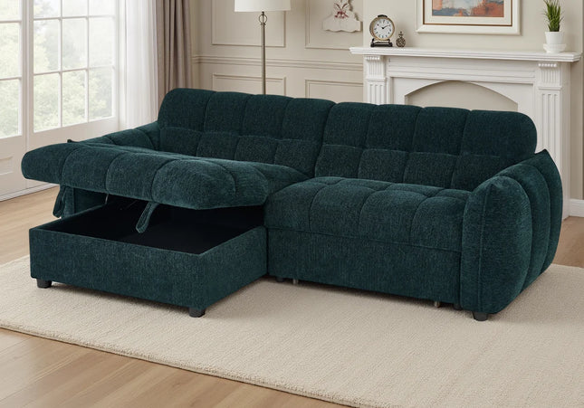 Florida Sofa Bed Teal Universal Corner