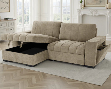Franklin Universal Corner Sofa Bed – Beige