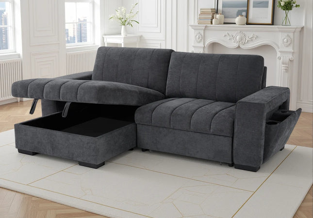Franklin Universal Corner Sofa Bed – Grey