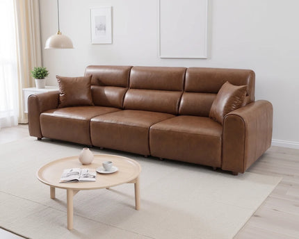 Conway Electric Recliner 3 Seater Sofa – Brown