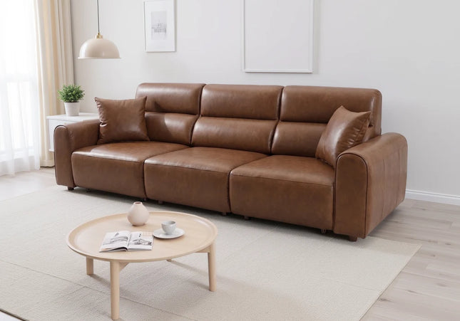 Conway Electric Recliner 3 Seater Sofa – Brown