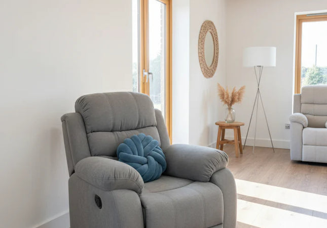 Stanton Manual Recliner 3-2-1 Sofa Set In Grey