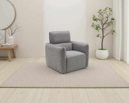 Ascot Fabric Armchair – Grey