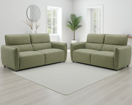 Ascot 3+2 Fabric Sofa Set – Green