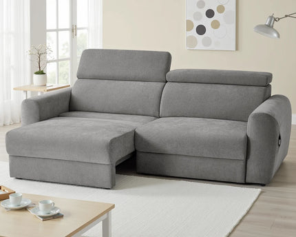 Dakota Electric Reclining 3 Seater Sofa Bed – Grey
