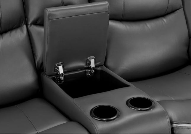 2 Seater sofa drinks holder and storage between the seats