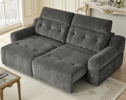 Harlow Electric Reclining Sofa – Charcoal