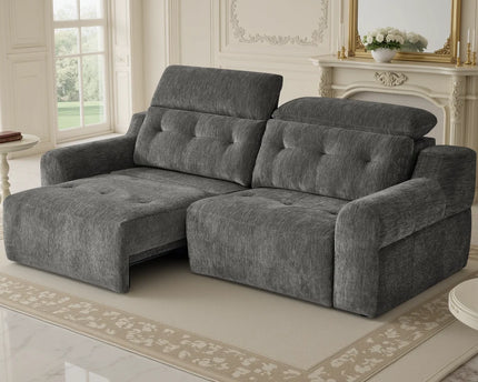 Harlow Electric Reclining Sofa – Charcoal