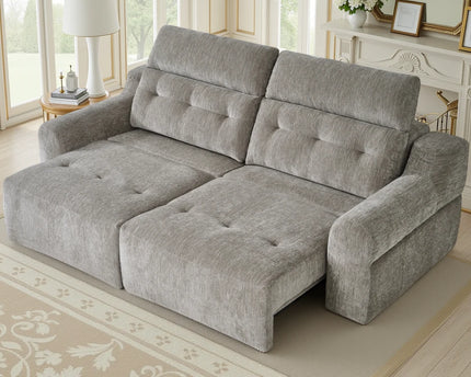 Harlow Electric Reclining Sofa – Grey