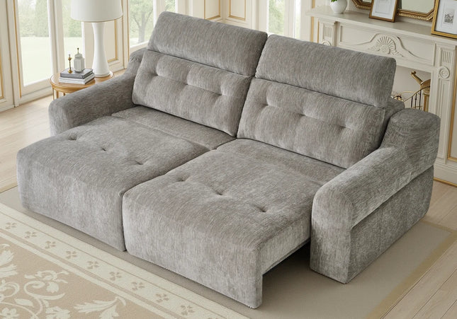 Harlow Electric Reclining Sofa – Grey
