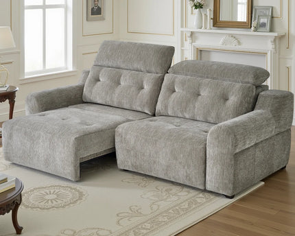 Harlow Electric Reclining Sofa – Grey