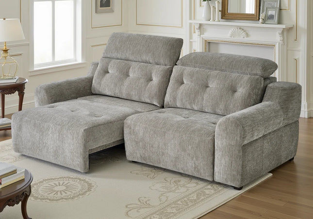 Harlow Electric Reclining Sofa – Grey