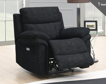 Harrow Power Recliner Armchair in Black