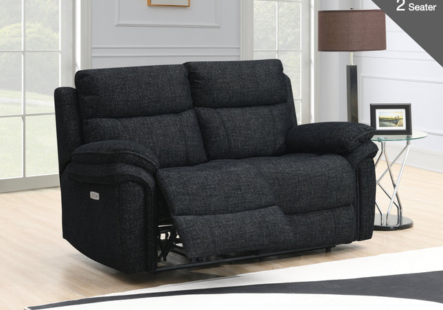 Harrow Power Recliner 2 Seater in Black