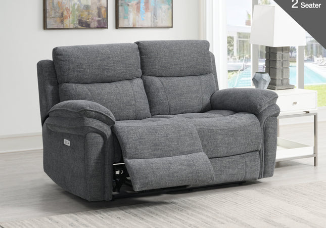 Harrow Power Recliner 2 Seater in Dark Grey