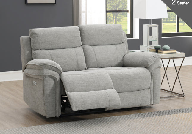 Harrow Power Recliner 2 Seater in Light Grey