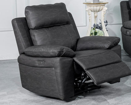 Huntington Power Recliner Armchair in Dark Grey