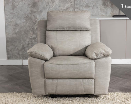 Huntington Power Recliner Armchair in Silver Grey