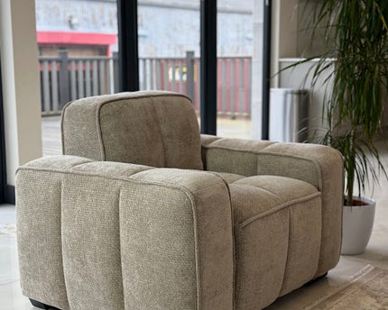 Paris Beige Fabric Armchair