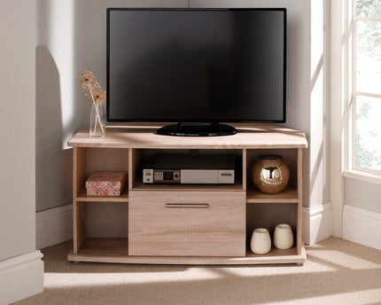 Knightsbridge Corner Tv Unit In Bardolino Oak